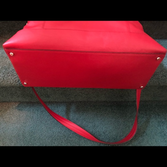 Kate Spade Red Leather Travel Bag - Picture 3 of 7